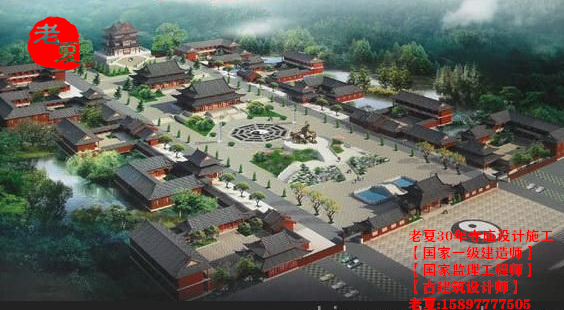 福建寺庙设计效果图，福建寺庙设计施工图方案，福州南平武夷山寺庙设计规划