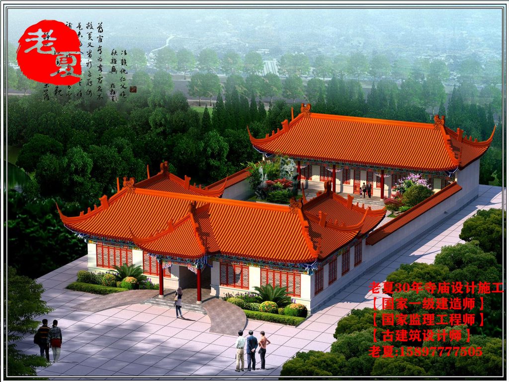 2023年寺院规划设计方案，寺庙大殿设计施工图方案