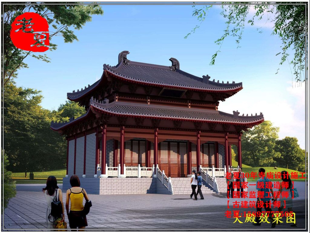 2023年大殿设计图纸方案，寺庙平面图布局图设计