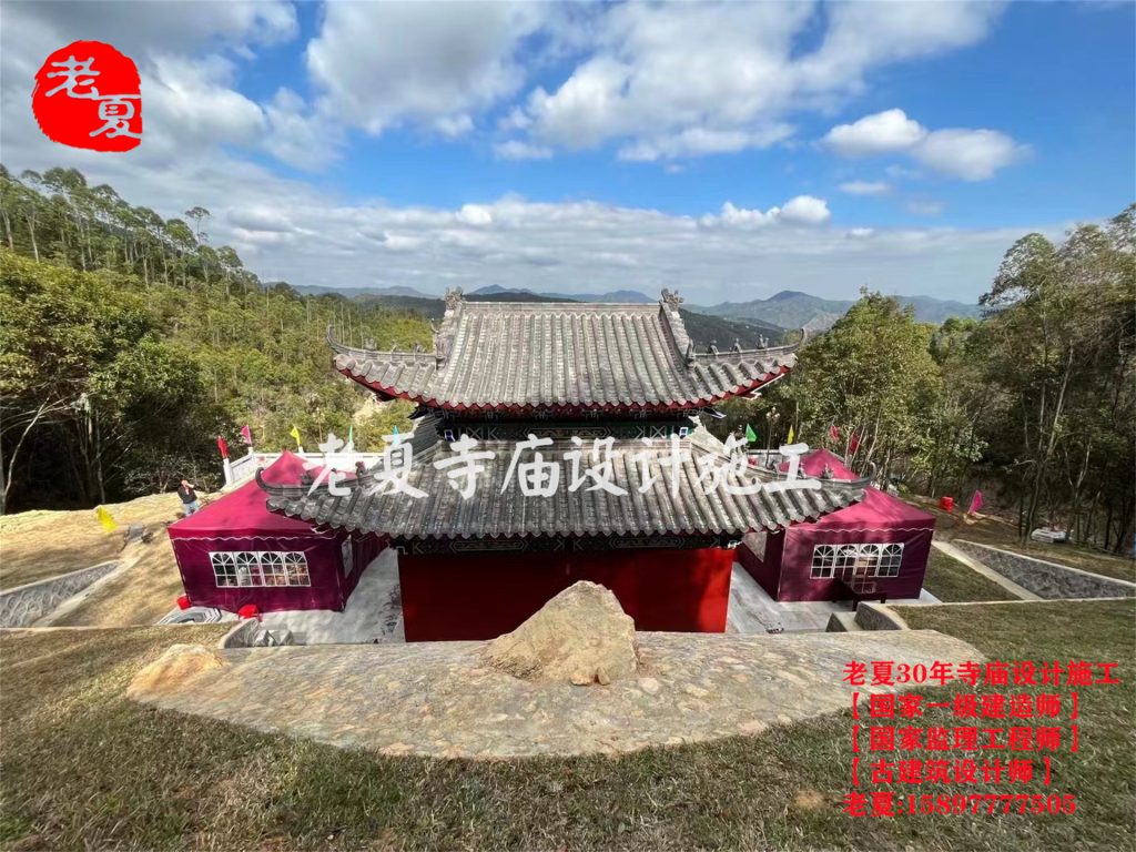 韶关清远寺庙设计鸟瞰图施工图，小型寺庙设计图纸方案，100平米小型寺庙设计图，200平米寺庙设计图纸，500平米寺庙设计图纸方案