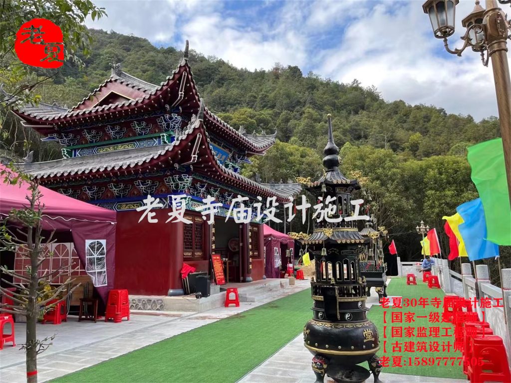 清远韶关寺庙设计图，湛江茂名寺庙设计效果图